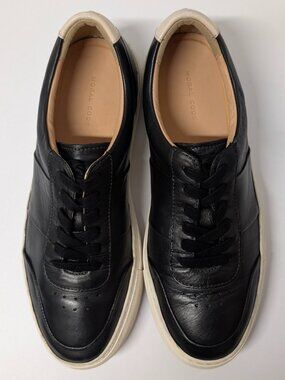 Moral Code Kady Black Leather Sneakers